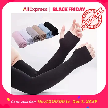 UV Protection Cooling Arm Sleeves - Breathable Sunblock for Driving, Cycling, Outdoor Sports, Unisex UPF 50+ (Black/Gray) 1