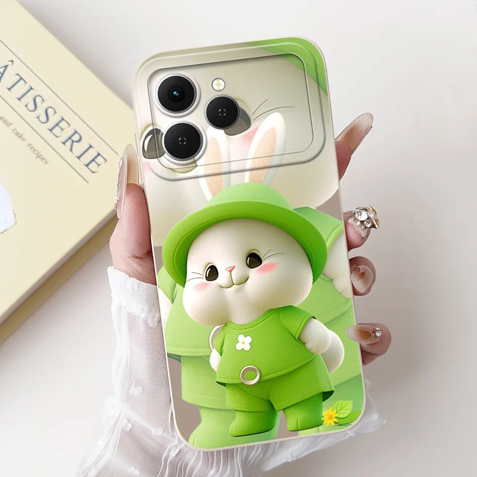 Tecno Spark 40 Cartoon Space Silicone Phone Case with Camera Protection