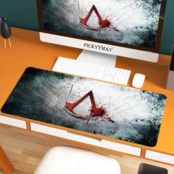 Assassin's Creed alfombrilla grande para ratón de Gaming, alfombrilla de goma para teclado, escritorio, mesa, 900x400
