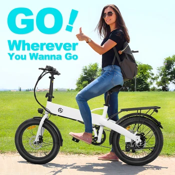 500W engine adult folding electric bicycle, 20 inch tires 48v7.8ah, 20 miles/hour 43 miles range, folding mini city riding elect 5