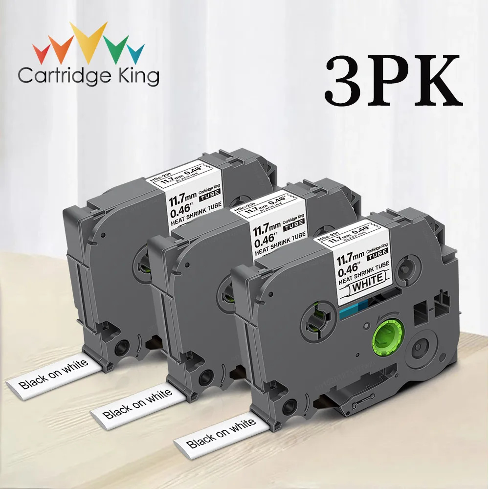 NineLeaf Lot De 2 Tubes Thermorétractables Pour étiqueteuse