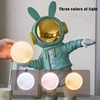 36cm Astronaut Night Light Resin Statue Decoration Bedroom Bedside Children's Room Light Adjustable Light Spaceman Sculpture 5