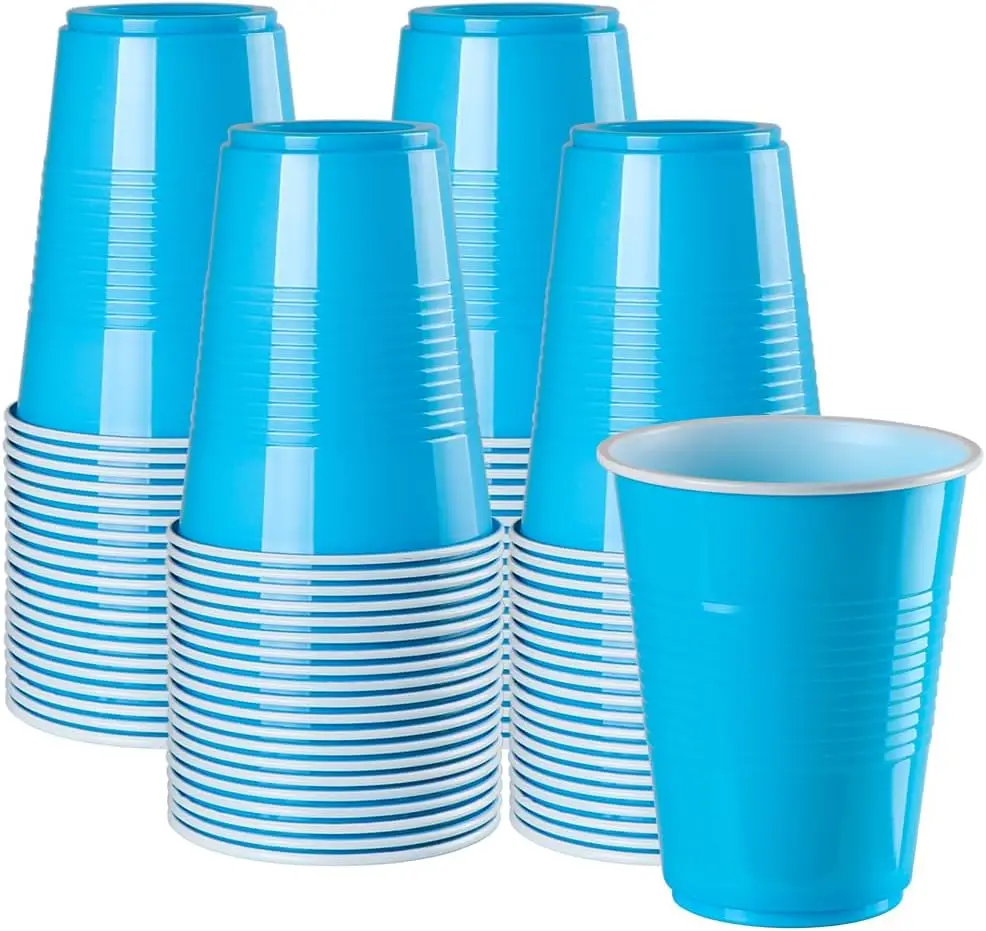 100PCS 16OZ Disposable Plastic Cups for Beer Pong