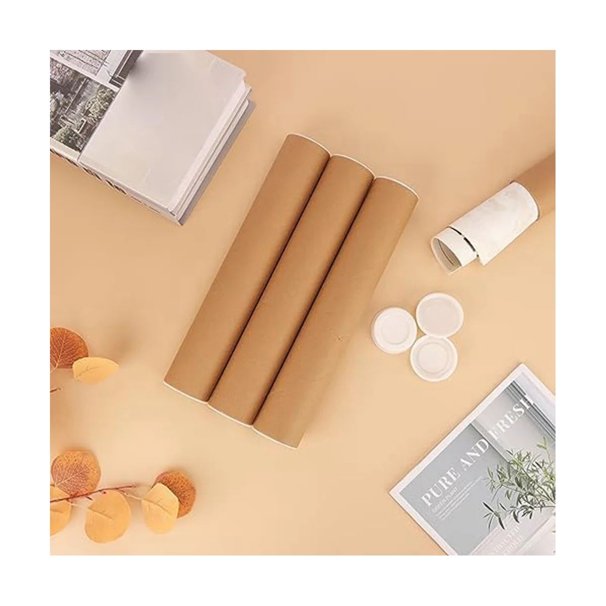 12 Pack Mailing Tubes 2X12 Inch Cardboard Mailers Tube With Caps For  Packaging Posters For Mailing - AliExpress