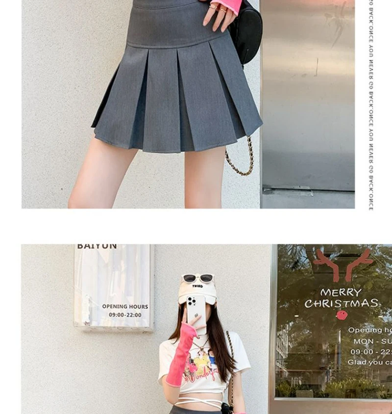 Streetwear Mini Skirts Women Preppy Kawaii High Waist Pleated Skirt Y2K School Uniform Harajuku Korean A Line Skirts New