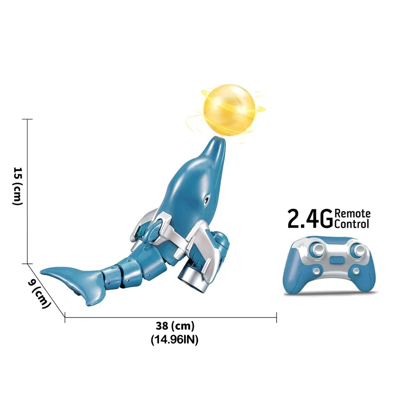 Simulation Rc Dolphin Toy Remote Control Animals Waterproof Submarine Robots Electric Fish Outdoor Pool Lake Kids Toys Boy