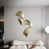 Creative Design Wall Decoration Living Room Wall Hanging Pendant Light Luxury Wrought Iron Art Hanging Decoration 1