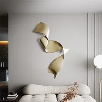 Creative Design Wall Decoration Living Room Wall Hanging Pendant Light Luxury Wrought Iron Art Hanging Decoration 1