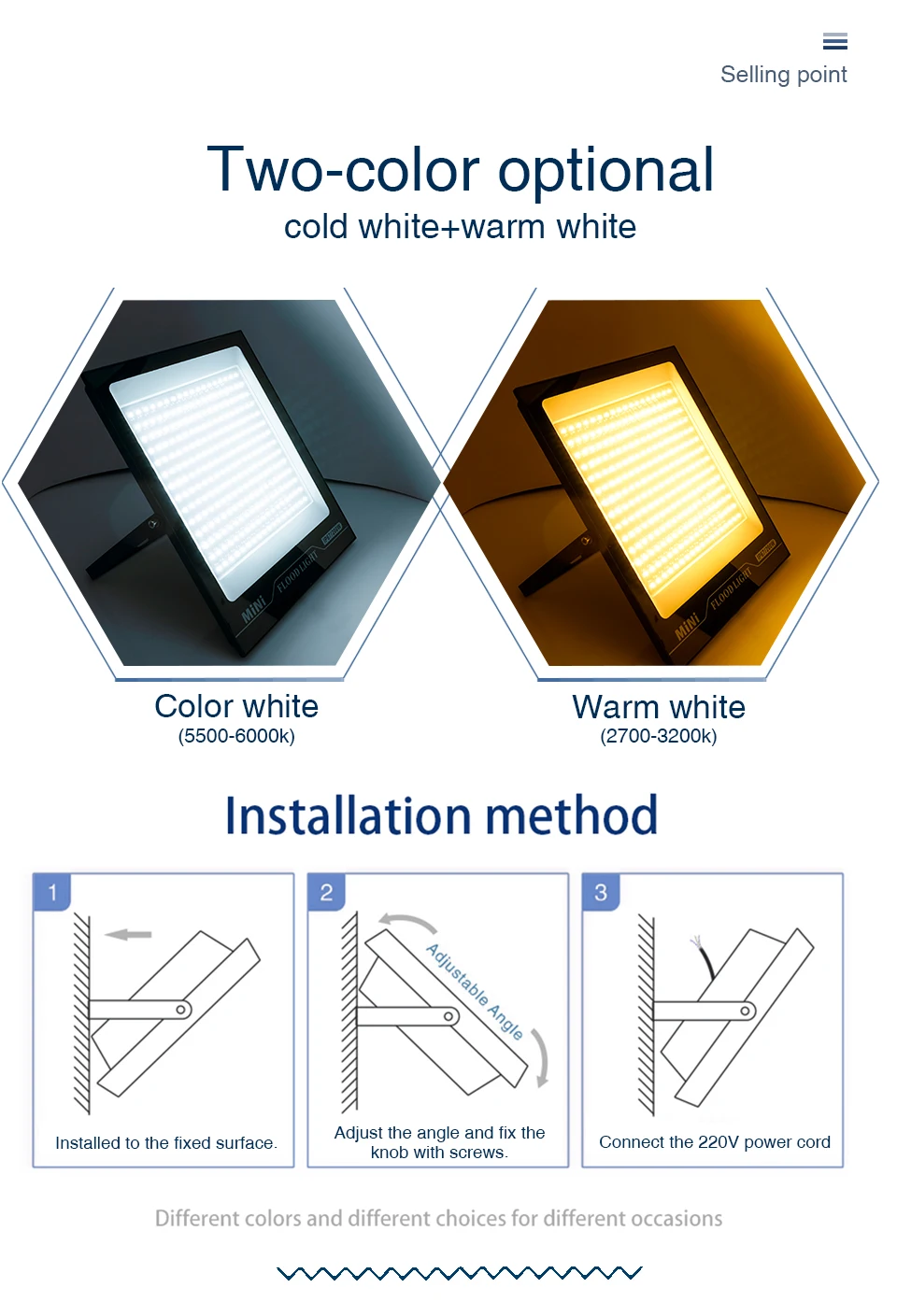 LED Flood Light 220V 10W 20W 30W 50W 100W 150W 200W IP67 Waterproof Outdoor FloodLights S140d9513f2a6498dbcc0591b9a4fbb0cR