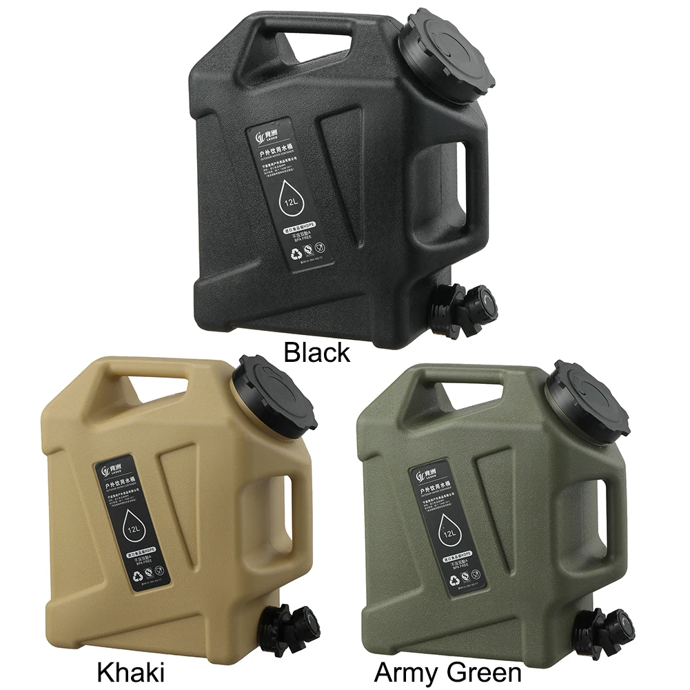 12L Camping Water Container No Leakage Water Storage Container Portable Large Capacity Outdoor Hiking Accessories 6