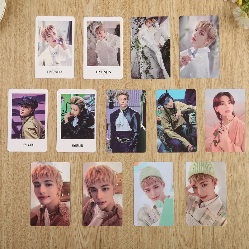 

8/13pcs Straykids 2023 Seasons' Greeting Photocards The Sound Double-Sided LOMO Cards HyunJin Felix Individual Paper Cards