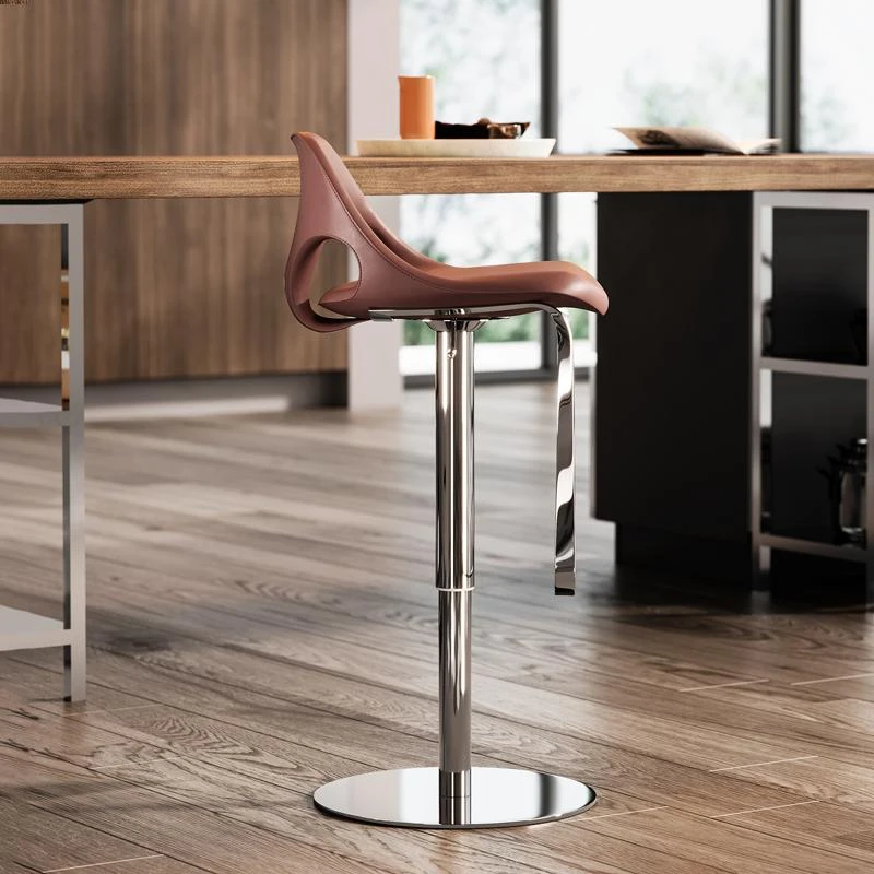 Luxury Swivel Bar Chair Adjustable Height Design Personalized Italian Bar Chairs Relaxing Lounge Taburetes De Furniture