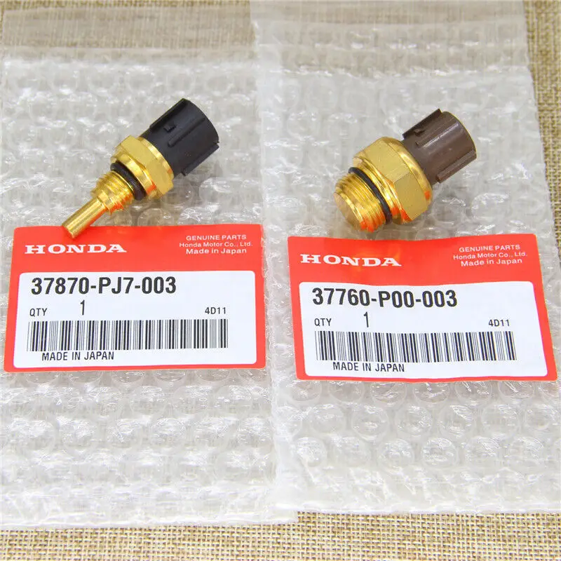 New Set of Cooling Fan Switch & Coolant Sensor fit Honda Odyssey Accord Acura 37760-P00-003+ ABS Car Sensors engine coolant temperature sensor