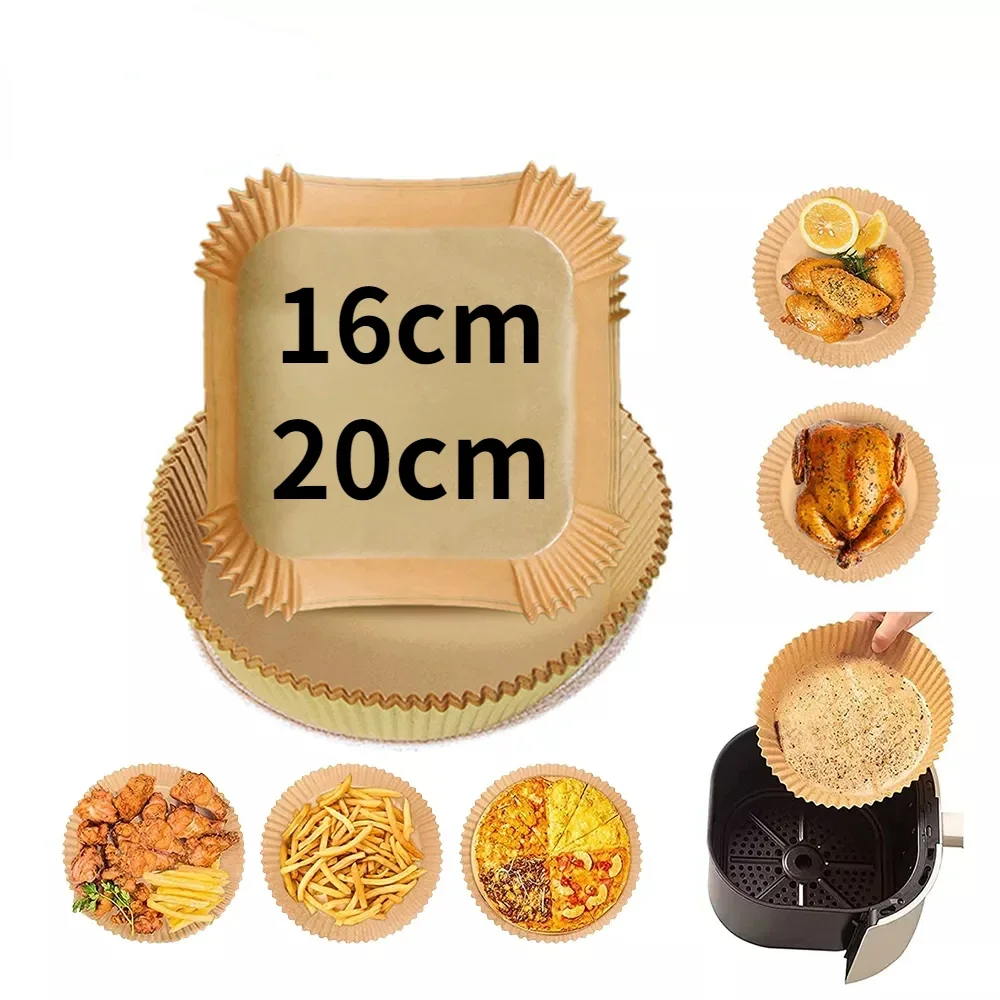 50 Pcs for Air Fryer Baking Special Paper Oil-proof and Oil-absorbing Paper for Kitchen Household Barbecue Plate Food Oven Pan air fryer paper air fryer liners disposable air fryer liners air fryer accessories parchment baking paper