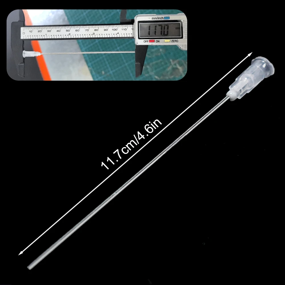 10/20pcs 100MM Stainless Steel Blunt Dispensing Needles Glue Syringe Flat Needle Tips For Soldering Paste Ink Oil Welding Flux