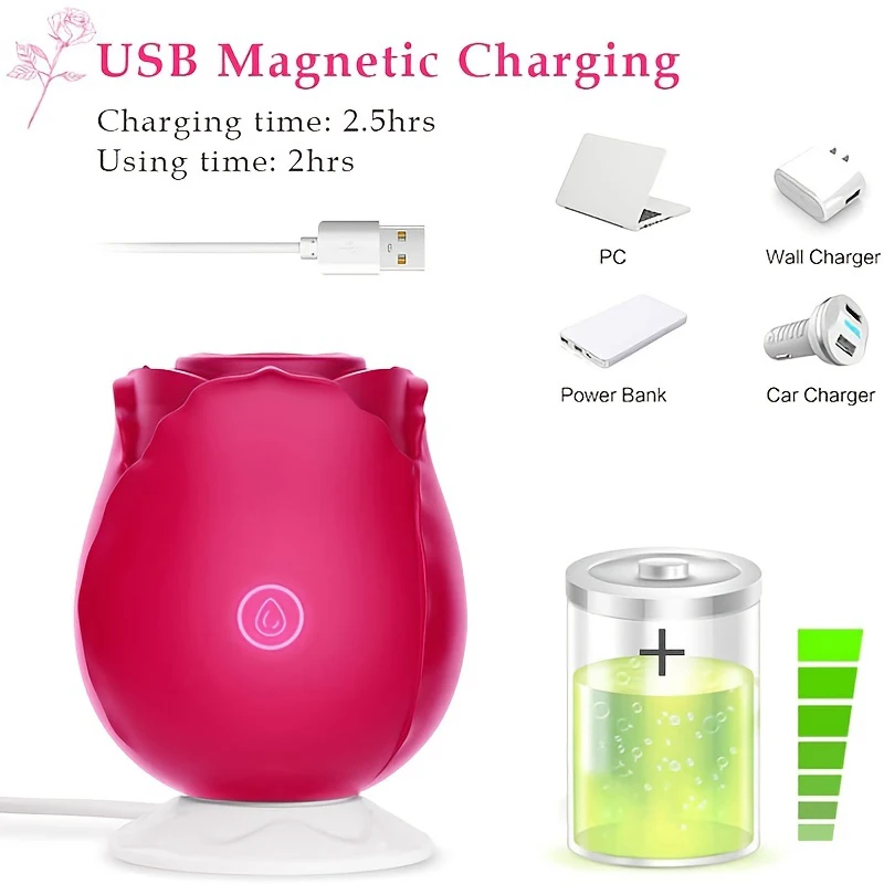 Rose Vibrator for Women Female Sex Toy vagina sucking vibrator,clit sucker vibrator,female sex toy