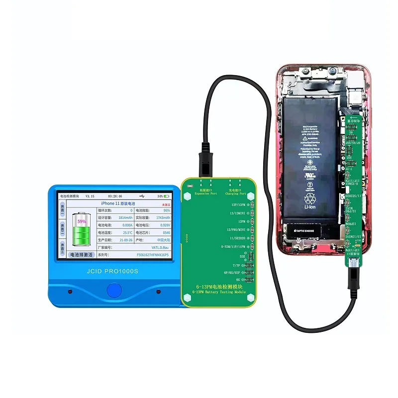 Jc Jcid Pro 1000S Face Id Batteria Test Screen Sostituzione Touch Iluminator Set Completo Per Iphone 6 8X11 12 13 14Pro Max Set