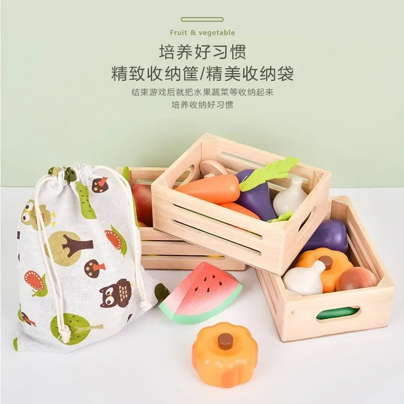 Educational Toys Kitchen Toys Pretend Kitchen Toys Pretend Food Toys Wooden Simulation Kitchen Toy Montessori Pretend Play House Series