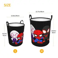 Ghost Spider Foldable Laundry Baskets Dirty Clothes Toys Sundries Storage Basket Large Waterproof Box For Home Kids 2