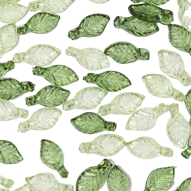 Acrylic Leaf Beads Set 2