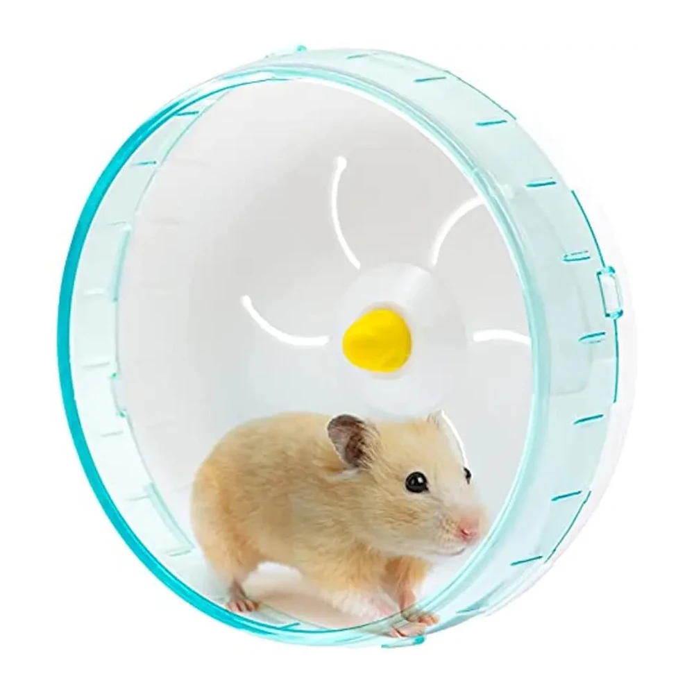 Hamster Exercise Wheel Toy Sport Running Silent Transparent Small Pet Rotatory Jogging Wheel Cage Supplies