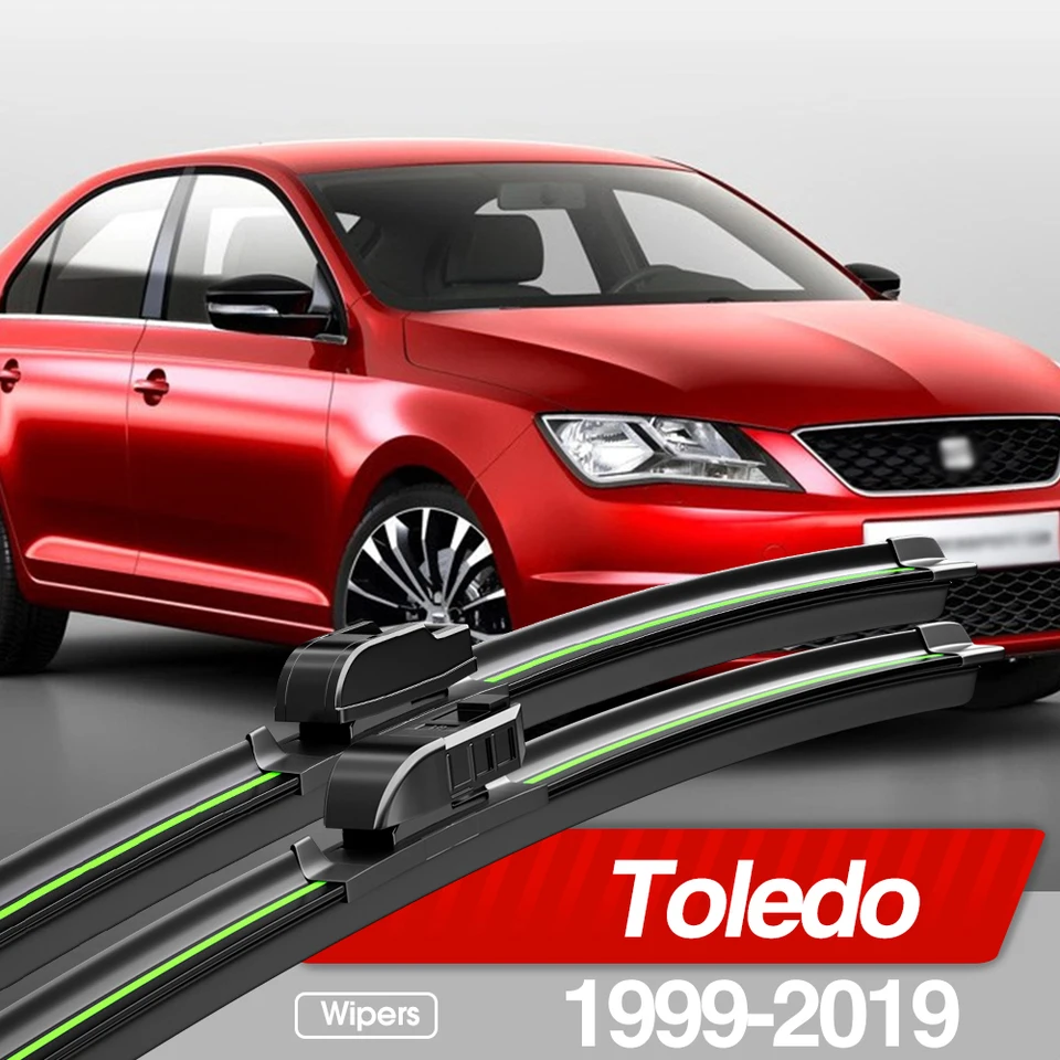 Escobillas De Limpiaparabrisas Delanteras Para Seat Leon Mk2 1P 2005, 2006, 2007, 2008, 2009