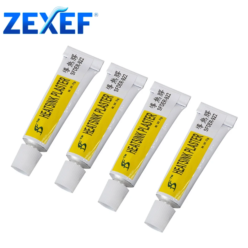 ZEXEF 1-5Pcs Thermal Paste Conductive Heatsink Plaster Viscous Adhesive For Chip VGA RAM LED IC Cooler Radiator Cooling Sealer