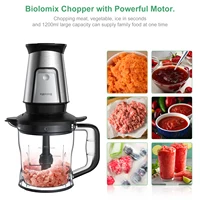 BioloMix 700W mélangeur de cuisine compact presse-agrumes 3 en 1 robot culinaire et broyeur sec parfait pour la fabrication de jus frais et de fosses 2