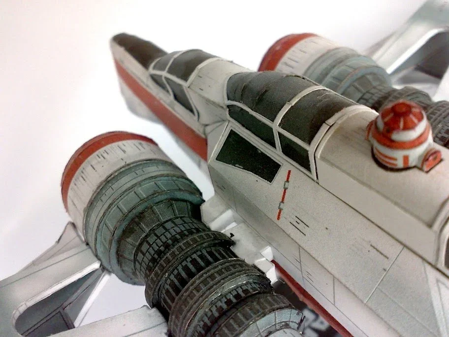 ARC-170 Starfighter DIY 종이 모델 키트, 종이 모델 키트, 수제 장난감 퍼즐