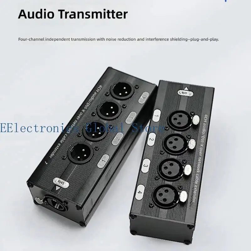 462B 무대 장비용 다기능 4 웨이 XLR RJ45 네트워킹 케이블 익스텐더