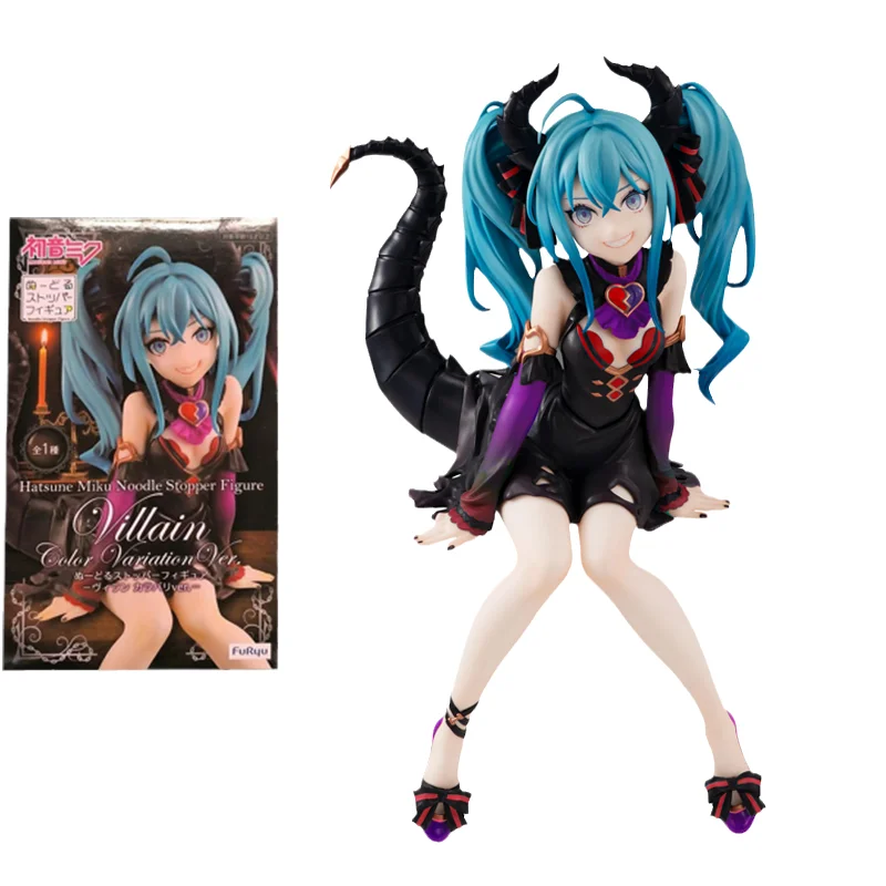 

FuRyu Original Virtual Singer Anime Figure Hatsune Miku Little devil Heterochromatic Action Figure Toys For Kids Gift Model