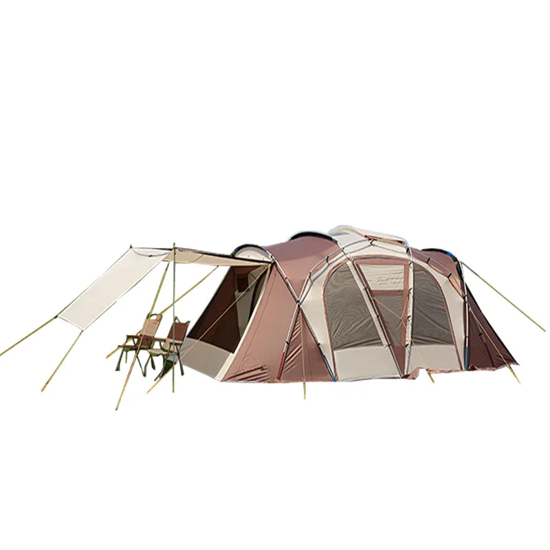

Two-bedroom Tent Leisure Camping Double-decker Oversized Camping Tent 6 Person