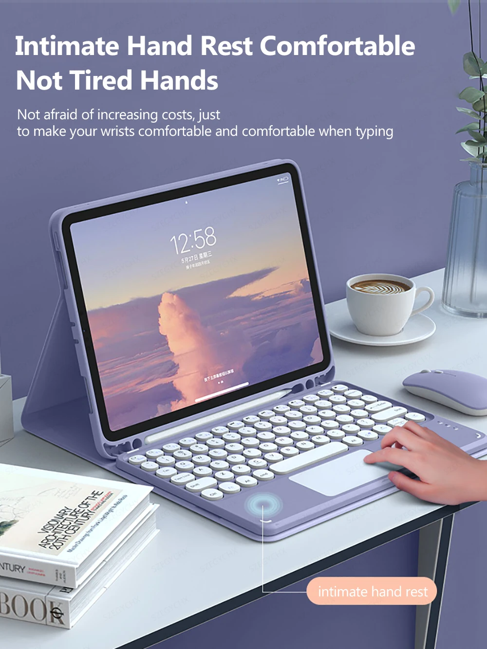 Bluetooth Keyboard Wireless Mouse iPad A16 case 10.2 7/8/9 10th Generation Pro 13 11 12.9 2025 M4 M3 Air 13 5 4 ipad case,ipad keyboard case
