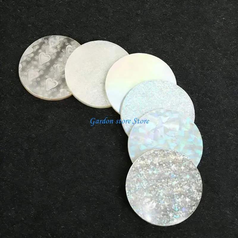 B0KB 100pcs DIY 공예 및 수집품에 대 한 다채로운 심장 배지 보호 필름