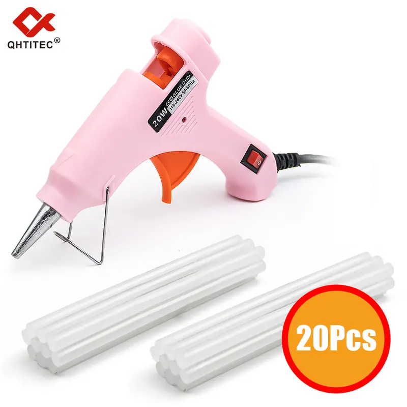 JCD 20W Hot Melt Glue Gun DIY Mini Household Industrial Guns Heat Temperature Electric Repair Tool with 20Pcs 7mm Glue Sticks - Image 8