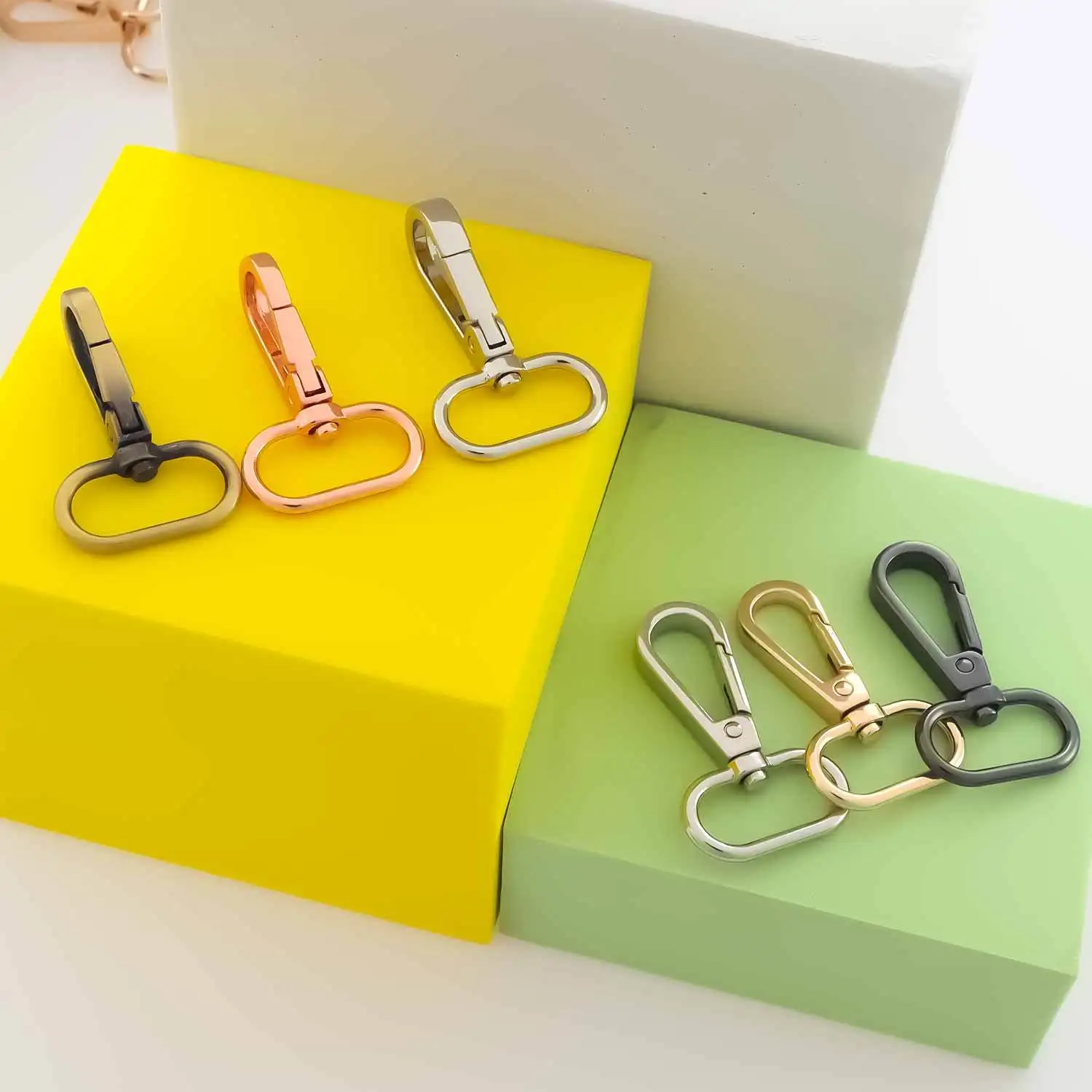 Metal Snap Clasps 5pcs Swivel Buckles Lobster Clasp Trigger Clips Hook Bag Strap DIY Sewing Accessories
