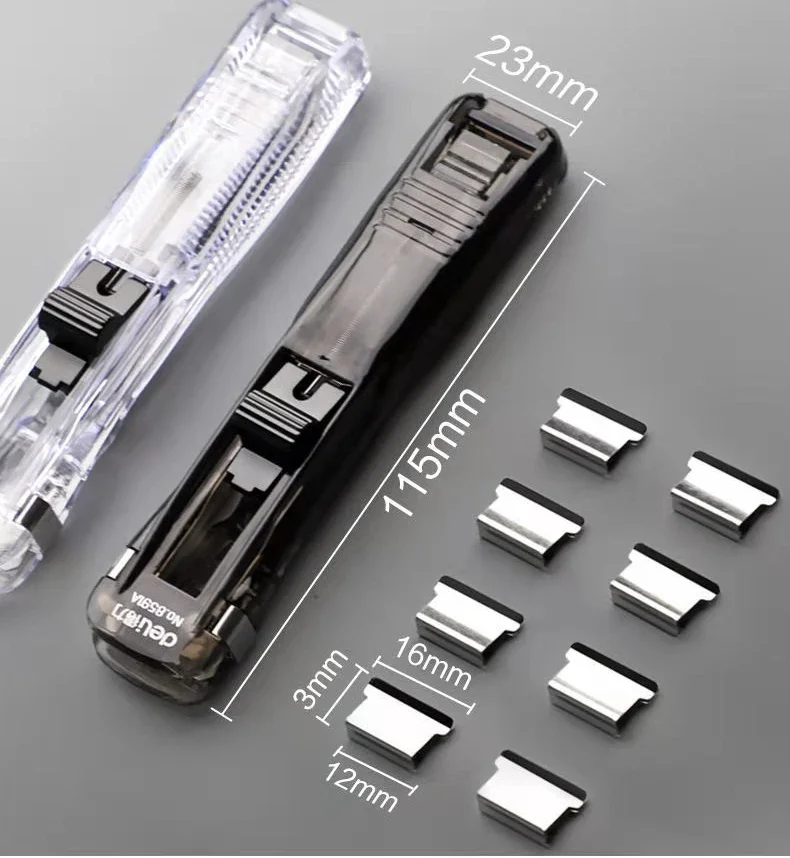 Push Clip Stapler Staple Remover Binder Push Clamp Tape Dispenser Paper Clips Office Supplies Set Desktop Stapler push stapler staple remover