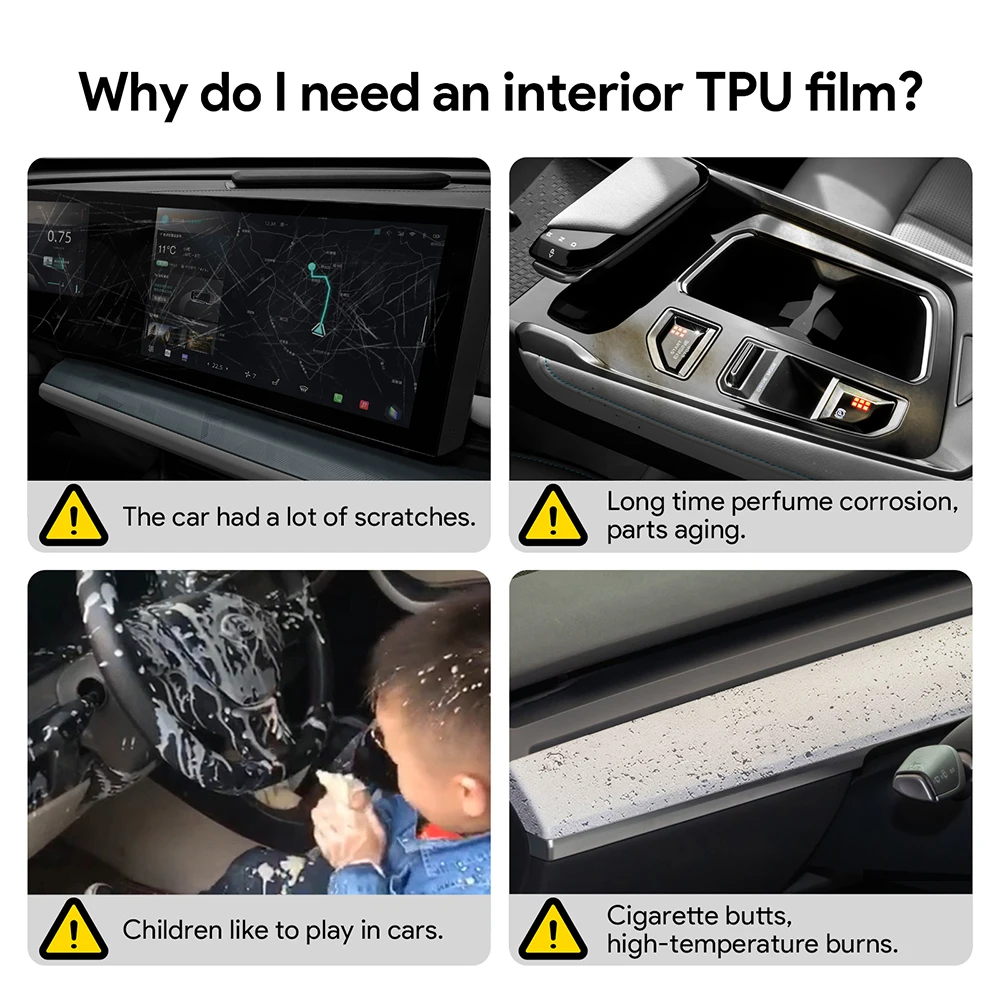 투명 스크린 기어 박스 보호 스크래치 방지 TPU, Changan UNI T UNI-T 2023 2024 자동차 인테리어 필름 전용 액세서리