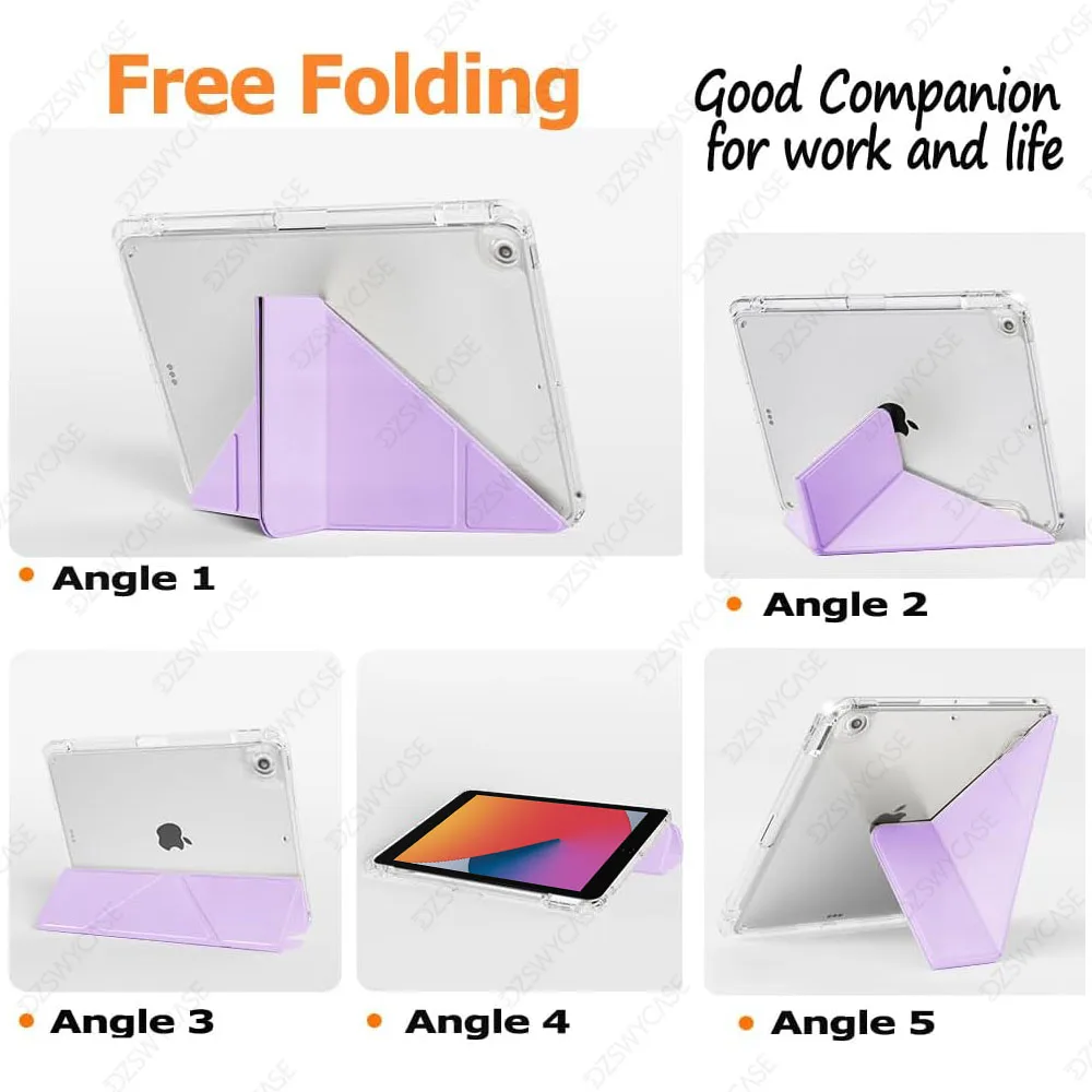 Versatile Y-Shaped Tablet Stand Case with Pencil Holder and Multi-Angle Cover