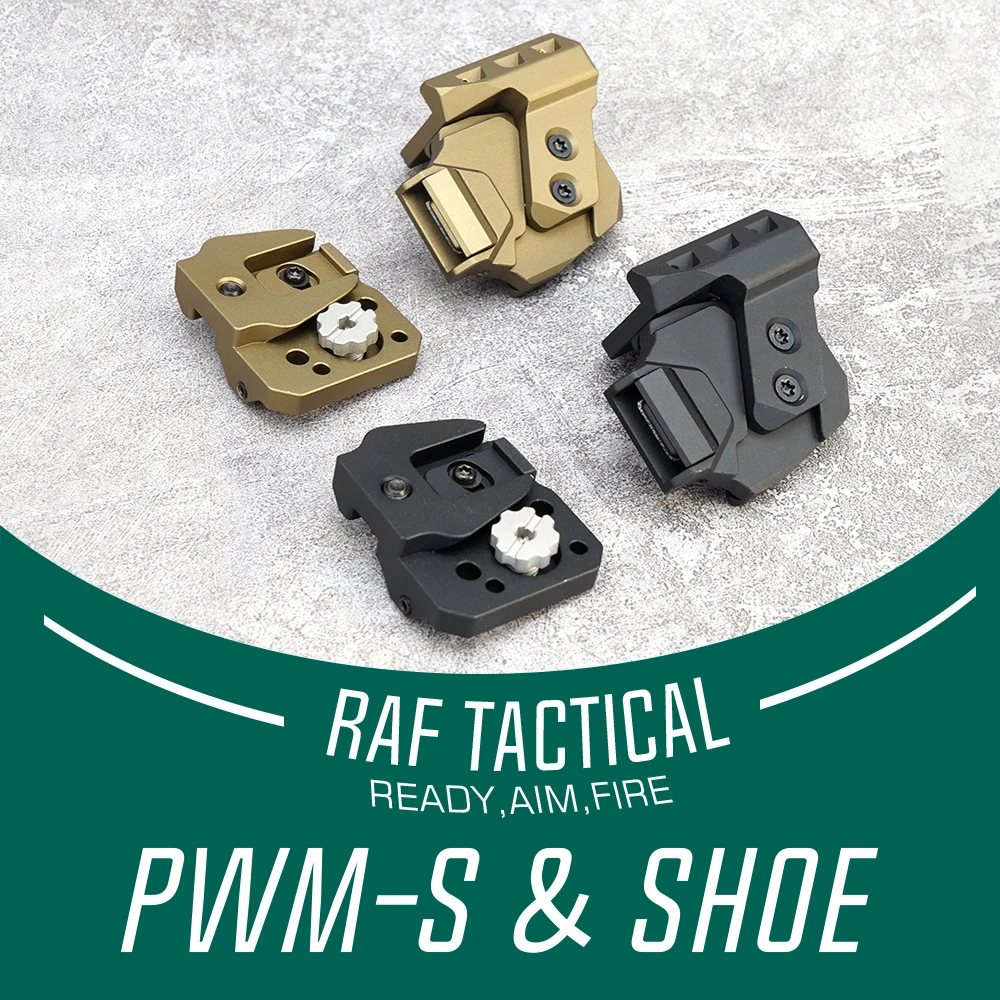 

SPECPRECISION Tactical Parasitic Weapon Mount-Static (PWM-S) & HVM Shoe Combo 2PS Metal Helmet Mount