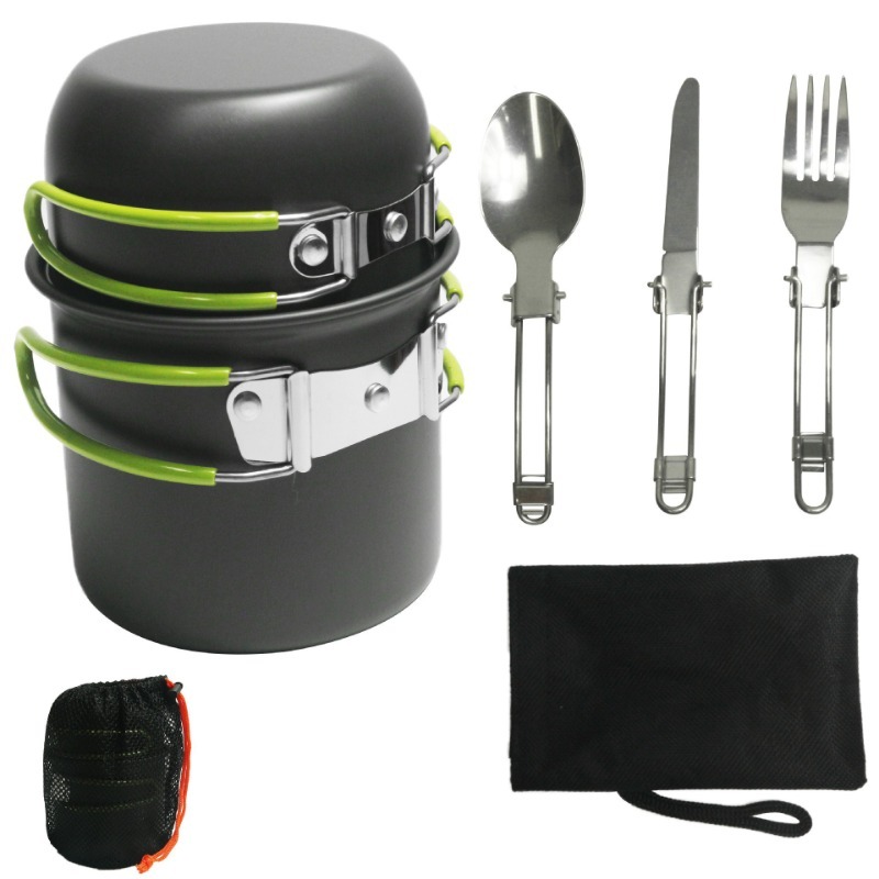 Outdoor Products, Hot Sale, Outdoor Jacket Pot, 1-2 People, Portable Camping Cookware, Tableware