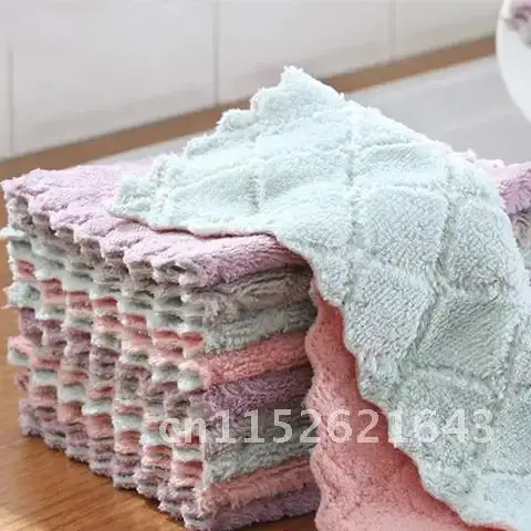 

1/2/5/10 шт., Двухслойное полотенце из микрофибры
