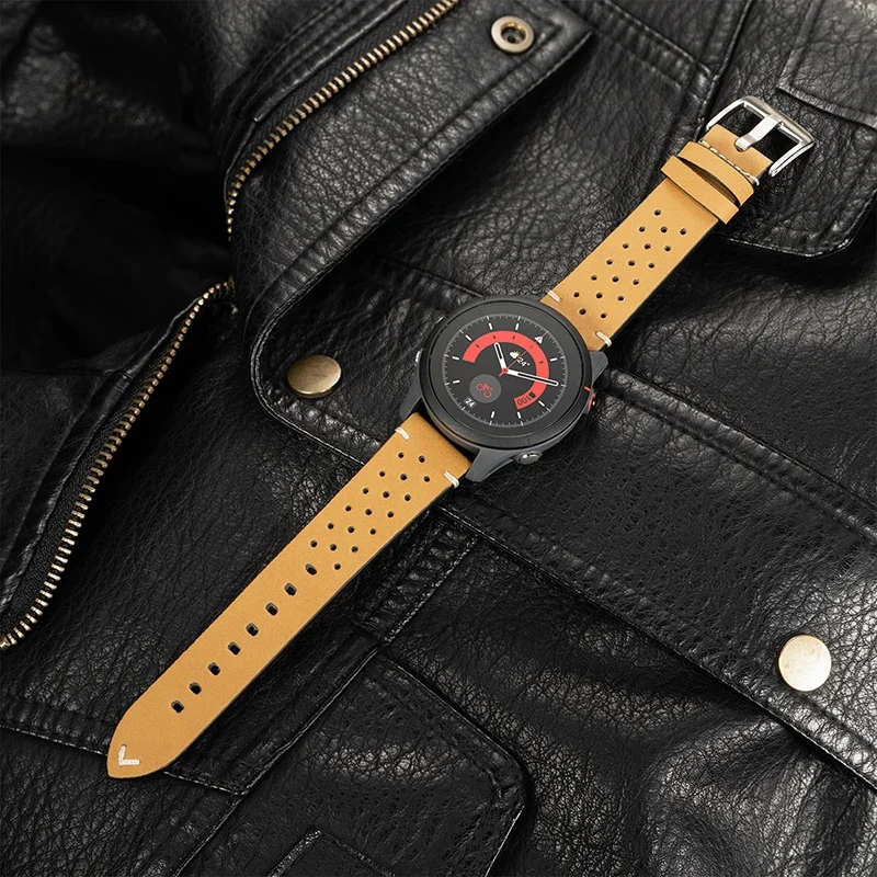 Premium Leather Watch Strap in Classic Design - 20mm & 22mm