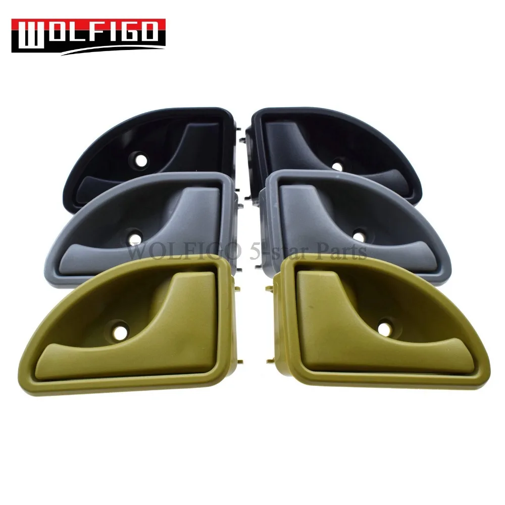 WOLFIGO 82002478 르노 캉구 97-07 트윙고 93-07 용 도어 핸들, 인테리어 왼쪽 및 오른쪽 8200259376,8200259377, 2 개