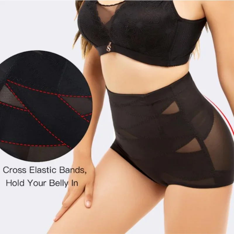 Women's Waist Trainer Body Shaper Tummy Control High Waist Flat Belly  Panties Butt Lifter Shapewear Slimming Girdle Underwear - Shapers -  AliExpress