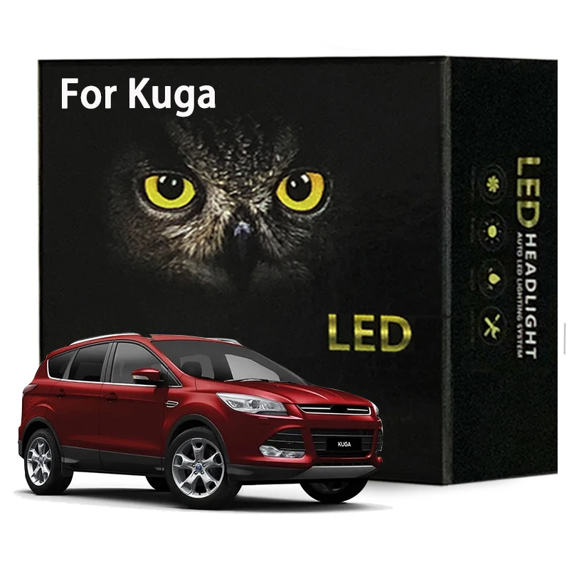 

Car Led Interior Light Kit For Ford Kuga 2008-2010 2011 2012 2013 2014 2015 2016 2017 2018 2019 LED Bulbs Dome Light Canbus
