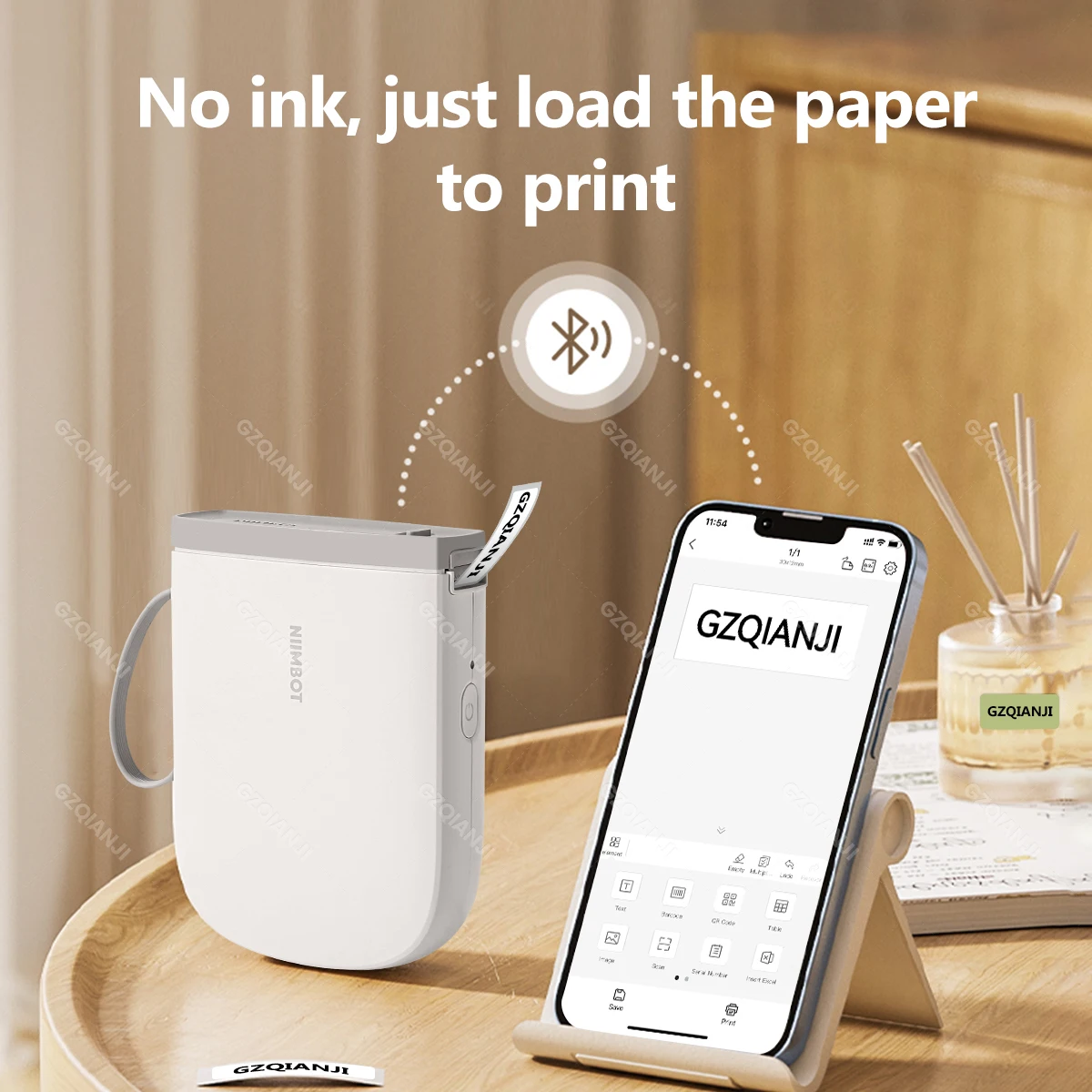 300DPI NIIMBOT D11 New Version Label Maker D11H Machine with Tape Bluetooth Label Printer Portable Thermal Printer Sticker Rolls