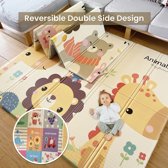 Baby Play Mat 2.0cm Portable Foldable Baby Climbing Pad XPE Foam Game Blanket Kids Rug Activitys Games Carpet Educational Toys 2