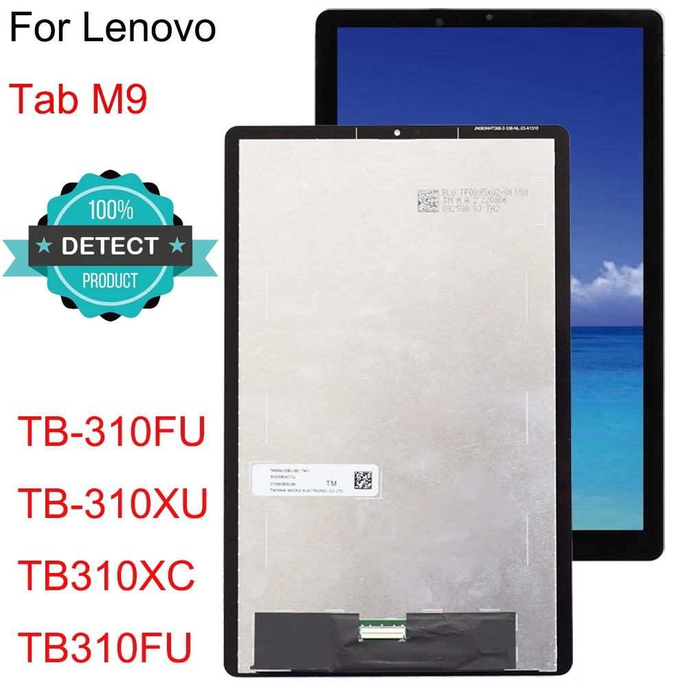 Touch Screen Digitizer Display Assembly Peças de Reposição Novo Lenovo Tab m9 Tb310fu Tb-310xu Tb310xc Tb310fu