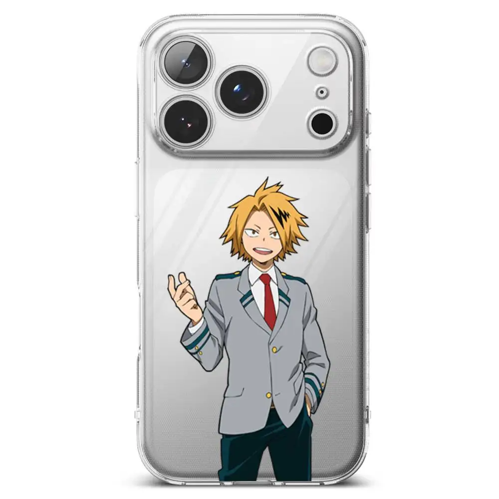 Denki Kaminari My Hero Academia Luxury Transparent Phone Case